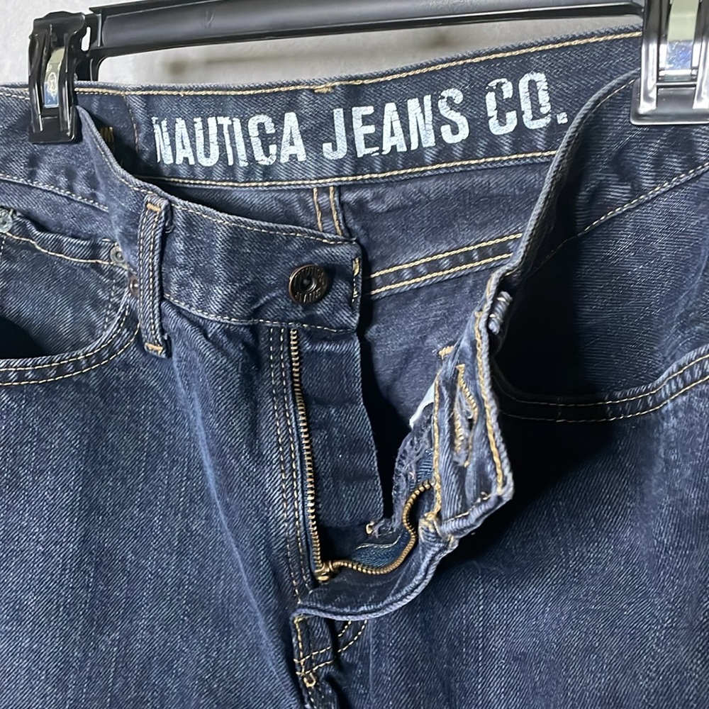 NAUTICA Jeans Co Men's SLIM TAPERED 30 x 30 Dark Wash EUC - Picture 3 of 7